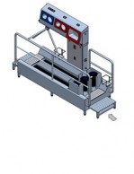 Q tipo higienos šliuzas su padų, aulų plovimu 550803 ir rankų plovimu, džiovinimu,dezinfekcija 551415_3