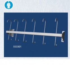 Darbo rūbų, prijuosčių, šalmų pakaba tipas S, mod. 5533