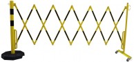 Sudedamas_žirklinis_barjeras_4,0_m_40x5_mm_su_60_mm_mobilia_kolona_ir_ratukais_2
