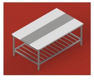 Nerūdijančio_plieno_stalai_su_dvigubu_plastikiniu_stalviršiu_bei_grotuota_lentyna_mod_121001_121006