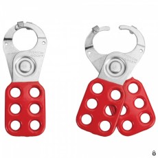 Sustiprintas plieninis blokatorius 6 spynoms, žiaunų plotis 38 mm