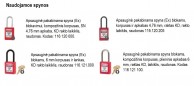 Tinkamos rakinimo spynos