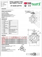 TECFLON_peteliškinės_sklendės_sriegtomis_ausimis_VP4649R_su_rankena