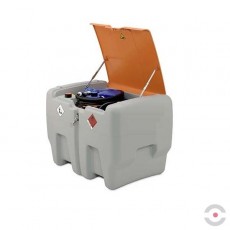 Adblue-dyzelino vienasienė talpa iš polietileno, talpa 440-50 l su 24V automatiniu pistoletu