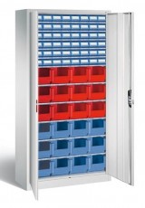 72 dėžučių dirbtuvių spintos smulkiems daiktams, pilka spalva