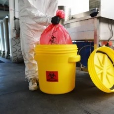 Polietileninės statinės užsukamu dangčiu biologiškai pavojingoms medžiagoms 166OP-BIO Eagle