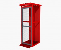 4x50l techninių dujų balionų saugykla, su rampa 3