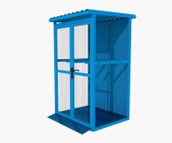 12x50L techninių dujų balionų saugykla, su rampa, rmėlynos spalvos 03