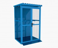 12x50L techninių dujų balionų saugykla, su rampa, rmėlynos spalvos 02