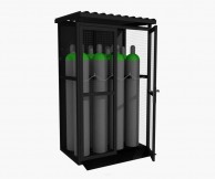 8x50L techninių dujų balionų saugykla, su rampa, rjuodos spalvos 03