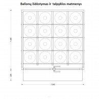 16x50L techninių dujų balionų saugykloje išdėstymas 04