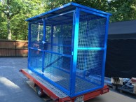 36x50L techninių dujų balionų saugykla, be rampos, mėlynos spalvos 2