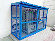 36x50L techninių dujų balionų saugykla, be rampos, mėlynos spalvos 3