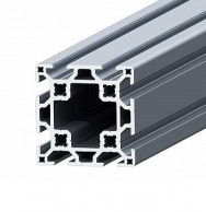 Aliuminis profilis 60x60 su dvigubais kanalais 02