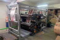 Aliuminis profilis 60x60 su dvigubais kanalais 06