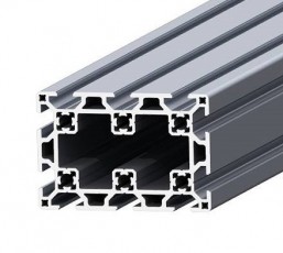 Sunkus aliuminis profilis 60x90 su dvigubais kanalais
