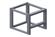 Sunkus aliuminis profilis 60x90 su dvigubais kanalais 05