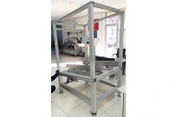 Sunkus aliuminis profilis 60x90 su dvigubais kanalais 06