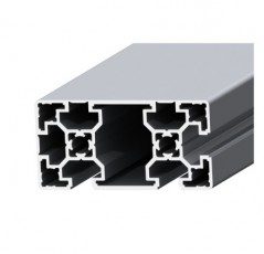 Stačiakampis, iš dviejų pusių uždaras aliuminis profilis 40x90 mm