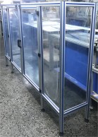 Juodas, anodizuotas lengvas kvadratinis aliuminio profilis 45x45 mm 03