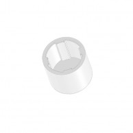 28 mm plastikinė pėdelė vamzdiniui aliuminio profiliui