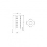 28 mm pėdelės plastikinė jungtis 02