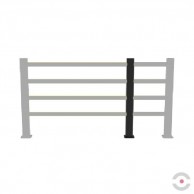 DFFS-M-4M d-flexx DELTA lankstus barjerinis elementas, centrinis stulpas 4 sijoms