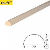 Balti 70 mm skersmens C plius tipo profiliai paviršiams