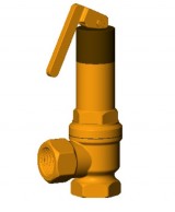 SR2142 BSP vidinio sriegio kanalizuotas išmetimo apsauginis vožtuvas su išleidimo svirtimi-vaizdas