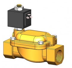 EV1140 Normaliai uždaras elektromagnetinis vožtuvas su pagalbine diafragma, PN10