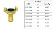 5310 GEKA® Greito veikimo mova su žarnos antgaliu