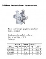 5420 Bosas Aukšto slėgio garų žarnų spaustukai