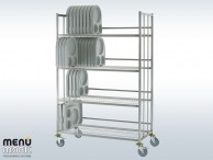 4 lentynų vežimelis Universal ir Classic termopadėklams 7760S