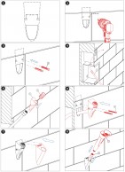 SLSN 22V Rankinis akių dušas su dviem purškiamomis galvutėmis, su laikikliu sienoje-montavimas