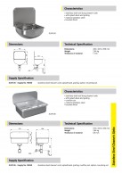 SLVN 06 Nerūdijančio plieno sieninė pakabinama valytojų kriauklė su apsauga nuo purslų ir grotelėmis 02