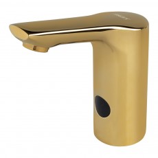 SLU 57GB Automatinis praustuvo čiaupas šaltam ir karštam vandeniui, GOLD, 6 V
