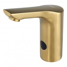 SLU 57GXB Automatinis praustuvo čiaupas šaltam ir karštam vandeniui, GOLD MATT, 6 V