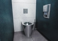 SLW 01PA Tualeto pjezo praplovimo įrenginys slėginiam vandeniui su vandalams atspariu dangčiu, 24 V DC 05