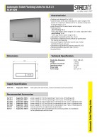 SLW 02N Automatinis tualeto praplovimo įrenginys montavimo sistemai SLR 21, nerūdijantis plienas, šlifuotas, 24 V DC 02