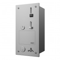 Į sieną įlleidžiamas monetų ir žetonų aparatas durims atidaryti su EURO KEY, 24V DCs