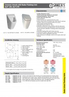 SLP 37RZ Pisuaras Vila su dangčiu (sistema Soft-close), su skalavimo įrenginio radaru ir integruotu maitinimo šaltiniu, 230 V AC 03