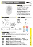 SLP 82RS Pisuaras WCA su radaru praplovimo įrenginiui, 24 V DC, plug-play  03