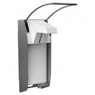 SLZN 74 Nerūdijančio plieno sieninis dozatorius skystiems-gelio tipo dezinfekantams ir muilui