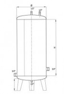 Stainless steel tanks-Hidrofor 100-300L 2