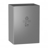 SLZN 49AC Nerūdijančio plieno atliekų dėžė, tik stiklui