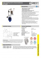 SLP 68RS Radaro valdomas  praplovimo įrenginys pisuarui Villeroy Boch Architectura 557400