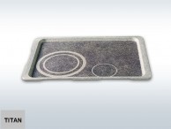 Tray inductive-titanium-nonskid