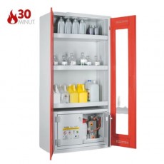 COMBI-30 XL kombinuota saugi spinta 124-830-114, durys raudonos spalvos