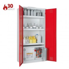 COMBI-30 XL kombinuota saugi spinta 124-830-104, durys raudonoi spalvos