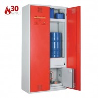 COMBI-30 XL kombinuota saugi spinta 124-831-104, durys raudonos spalvos